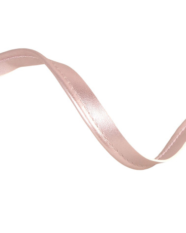Bobina da 25 m con profilo in finto metallo da 3 mm rosa chiaro