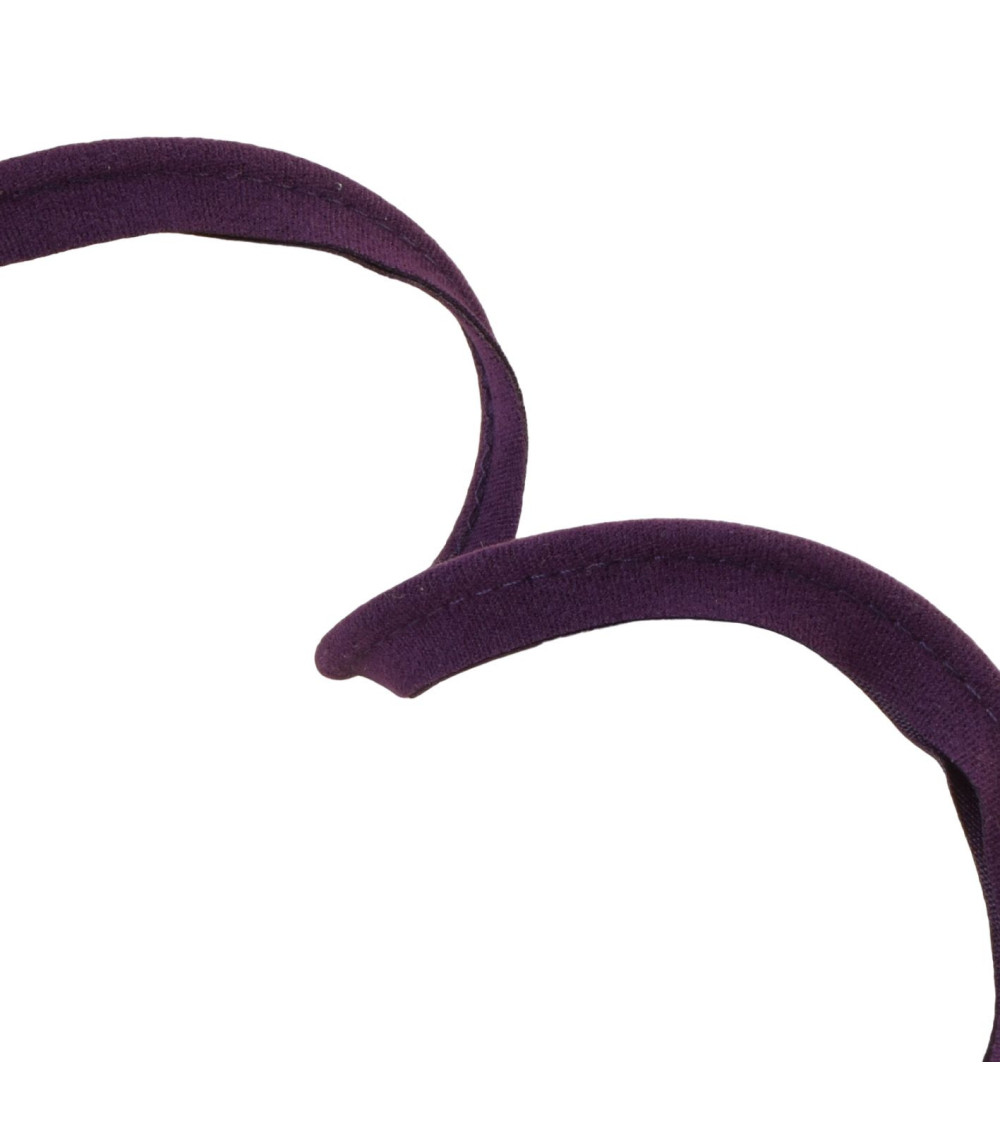 25m spool with suede piping 3mm purple