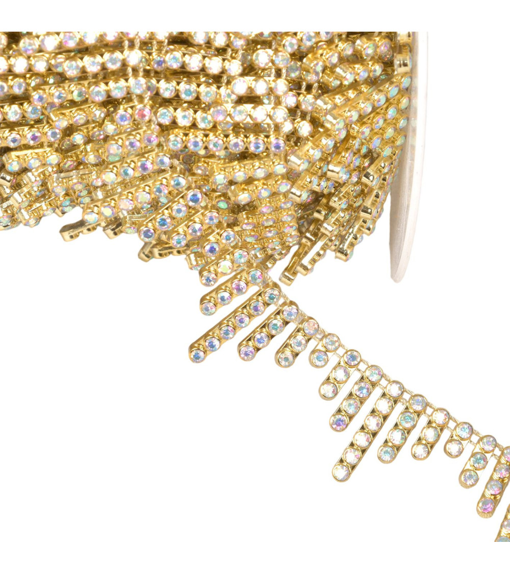 9m spool triangle fringe 20mm 20mm gold