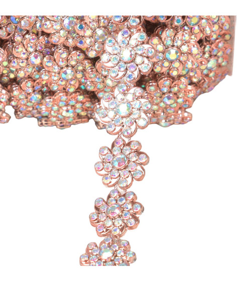 Spool 9m flower braid 17mm 17mm pink gold