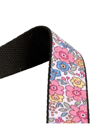 Flower strap 30mm white per meter