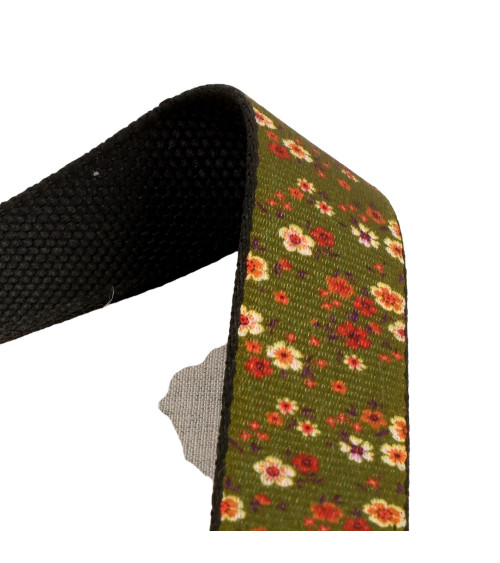 Flower strap 30mm khaki per meter