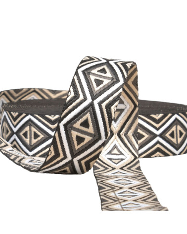 38mm black diamond strap per meter