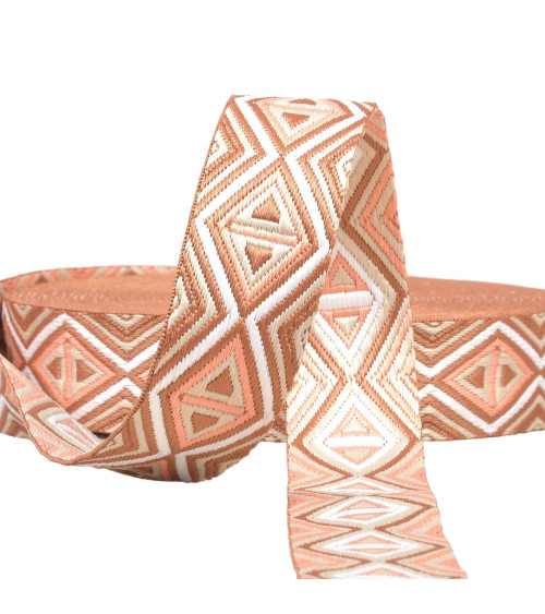 Diamond strap 38mm rust per meter