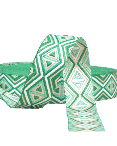 Diamond strap 38mm khaki green per meter