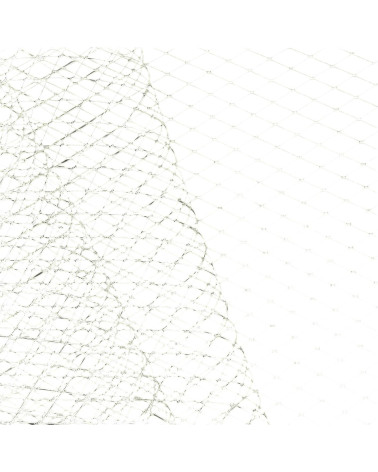 Mesh veil for hats 250mm ecru per meter