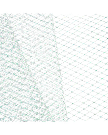 Fishnet veil for hats 250mm white per meter