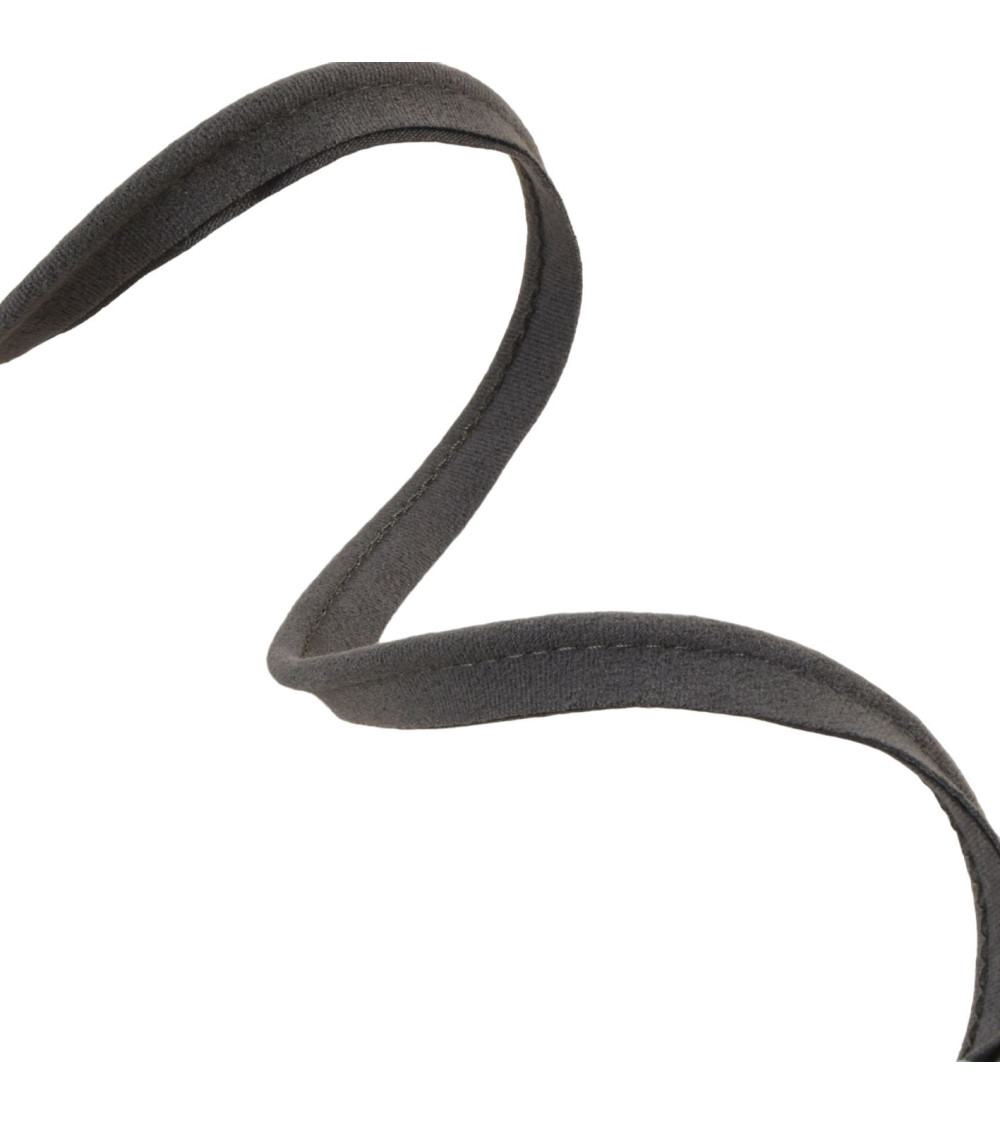 3mm medium gray suede piping per meter