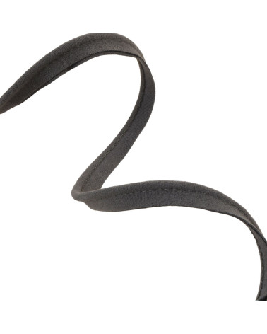 3 mm mittelgraue Wildlederpaspeln pro Meter