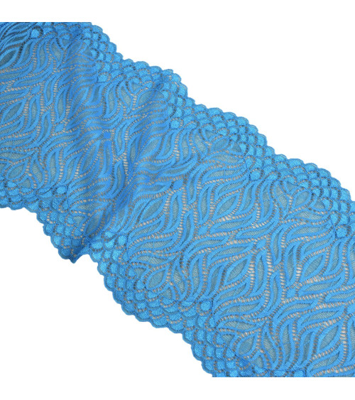 Flame elastic lace 200mm royal blue per meter