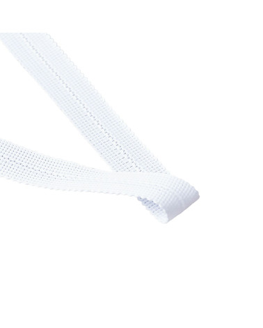 Prefolded braid 20mm white per meter