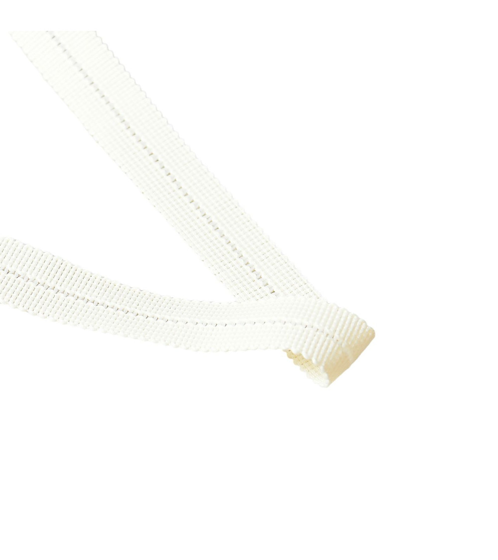 Prefolded braid 20mm ecru by the meter