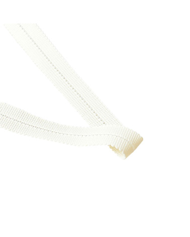 Prefolded braid 20mm ecru by the meter