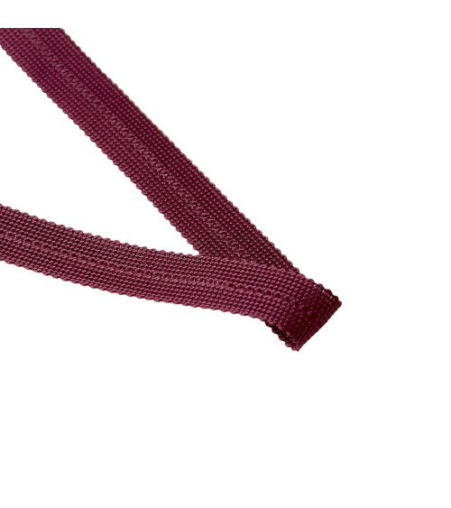Prefolded braid 20mm plum per meter
