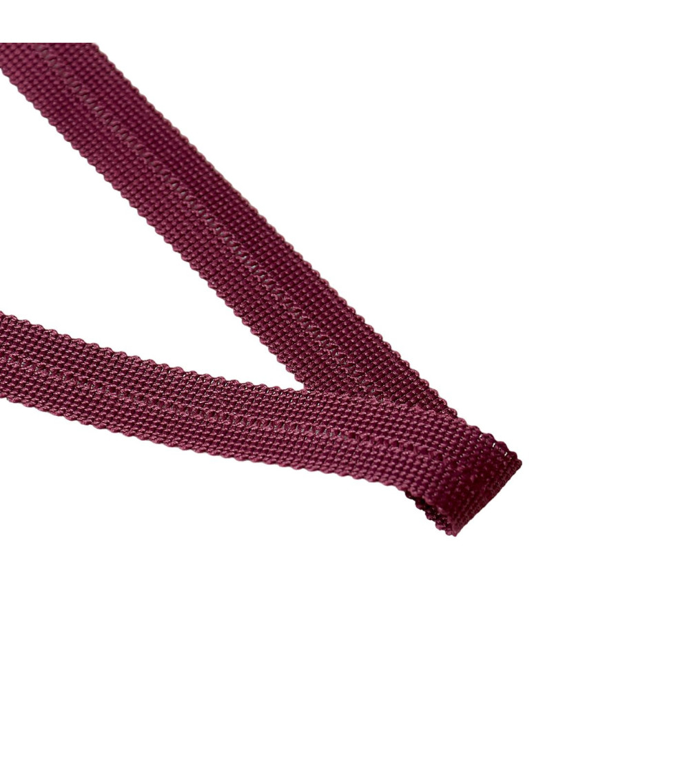 Prefolded braid 20mm plum per meter