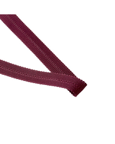 Prefolded braid 20mm plum per meter