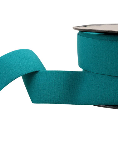 Soft elastic 40mm duck blue by the meter
