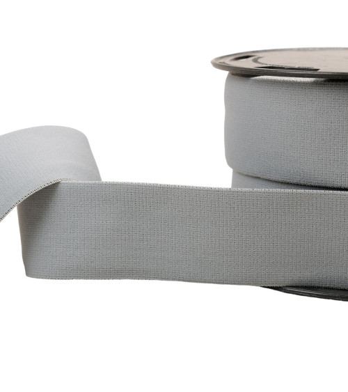 Soft elastic 40mm light gray per meter