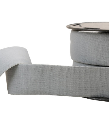 Soft elastic 40mm light gray per meter