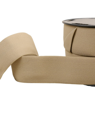 Soft elastic 40mm beige by the meter
