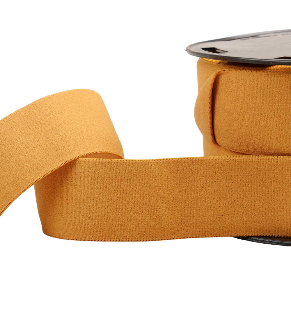 Soft elastic 40mm mustard per meter