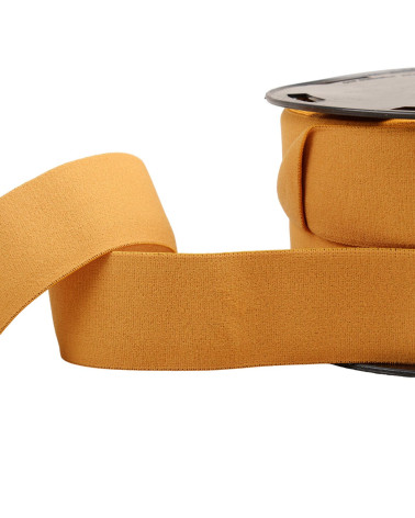 Soft elastic 40mm mustard by the meter