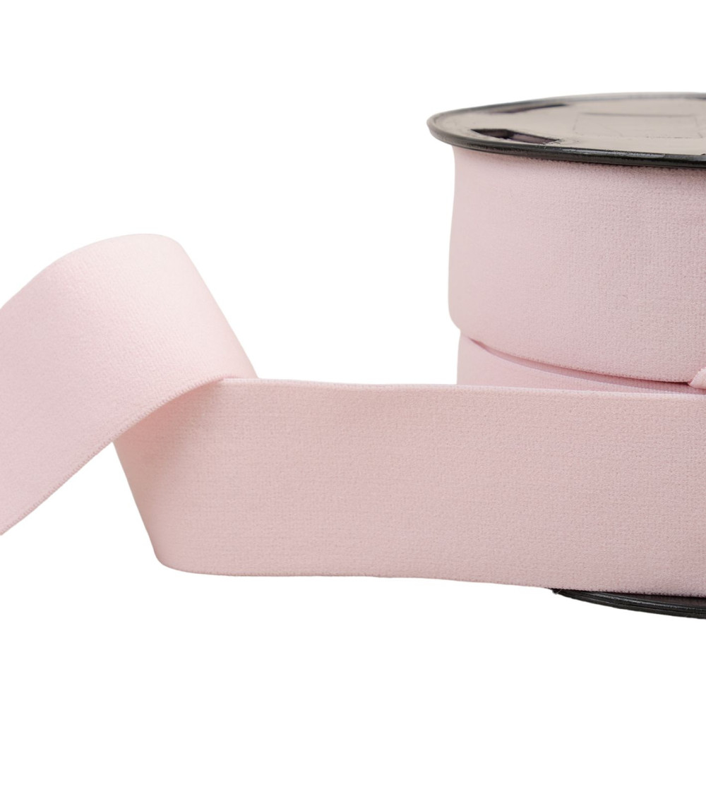 Soft elastic 40mm pink per meter