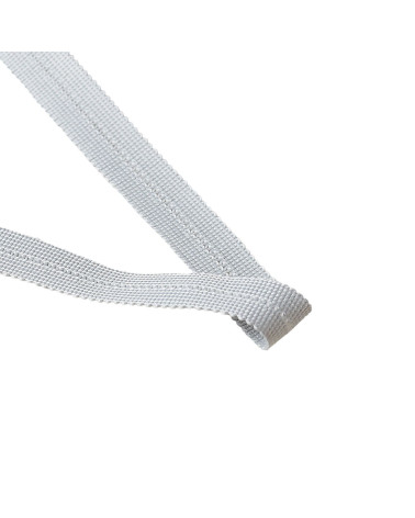 25-m-Rolle vorgefaltetes Geflecht 20 mm grau schwarz