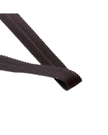 25-m-Spule, vorgefaltetes Geflecht, 20 mm, dunkelbraun