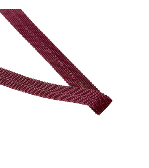 25m spool pre-folded braid 20mm burgundy