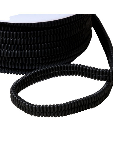 15-m-Spule aus dickem Kunstelastik, 13 mm, schwarz