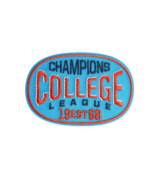 Champions iron-on patch 8cm x 5.5cm