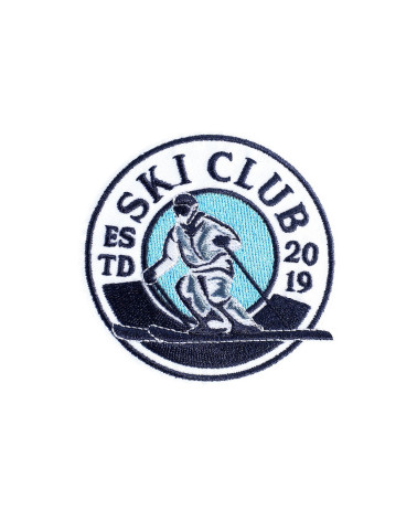 Ecusson thermocollant ski 7,3cm x 7,3cm