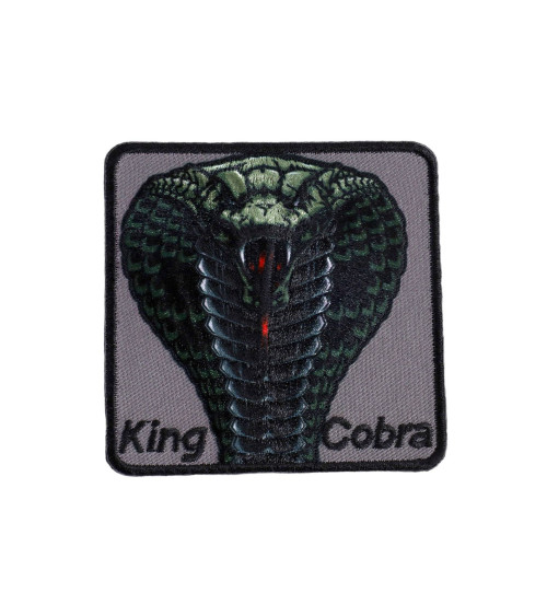 Cobra wild animals iron-on patch 6.5cm x 6.5cm