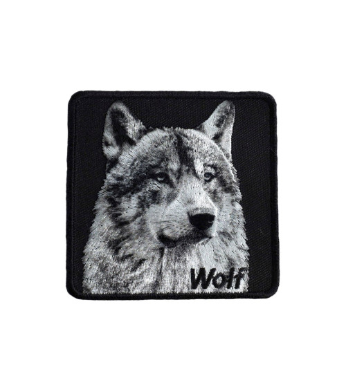 Wolf wild animals iron-on patch 6.5cm x 6.5cm