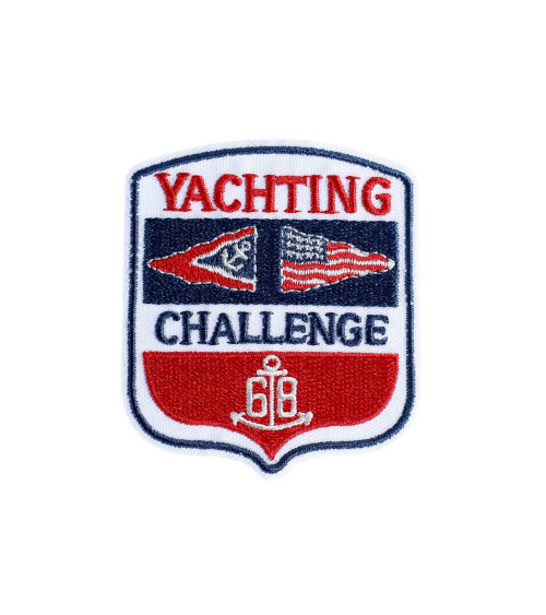 Set of 3 iron-on yachting patches 5.5cm x 6.5cm