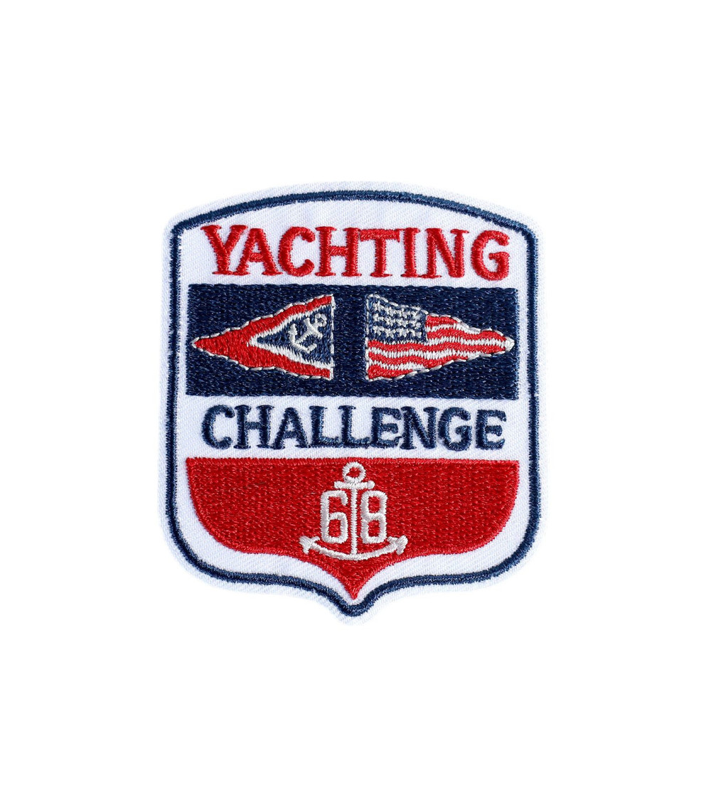 Set of 3 iron-on yachting patches 5.5cm x 6.5cm