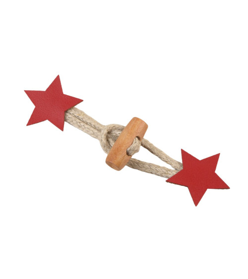 Set of 4 red imitation star frogs 10cm x 2.8cm