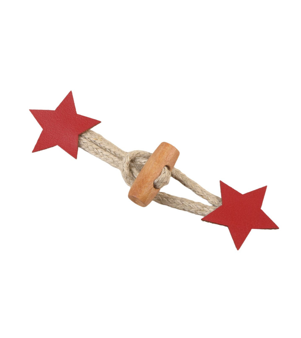 Set of 4 red imitation star frogs 10cm x 2.8cm