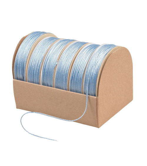 10m spool of embroidery cord 2mm light blue