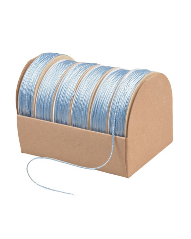 10m spool of 2mm light blue embroidery cord