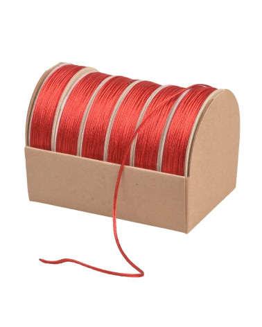 10m spool of 2mm red embroidery cord