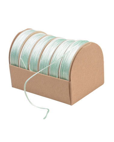 Spool of 10m embroidery cord 2mm water green