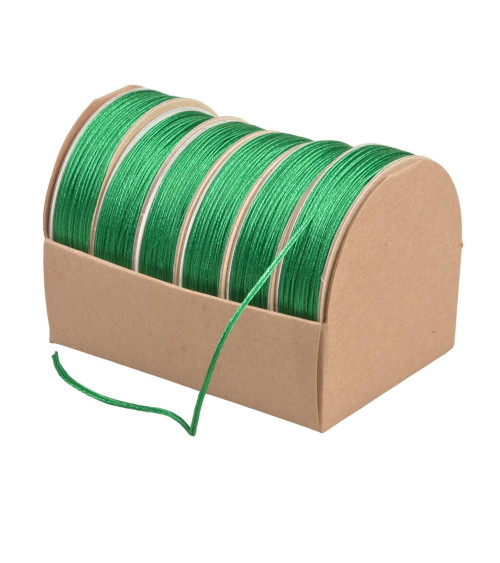 10m spool of embroidery cord 2mm dark green