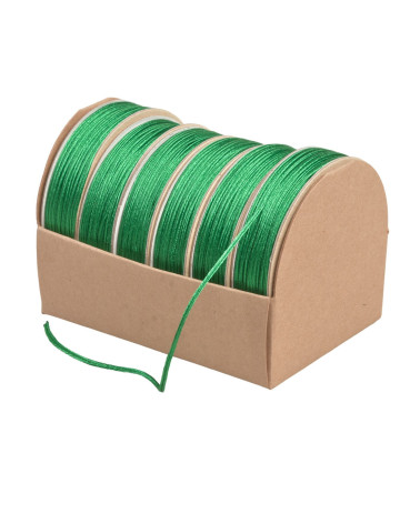 10m spool of embroidery cord 2mm dark green