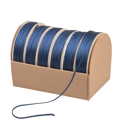 10m spool of embroidery cord 2mm navy blue