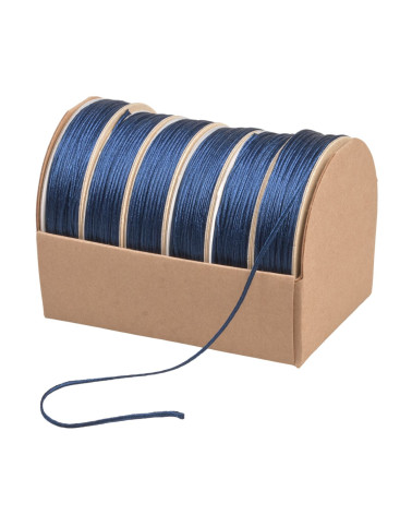 10m spool of embroidery cord 2mm navy blue