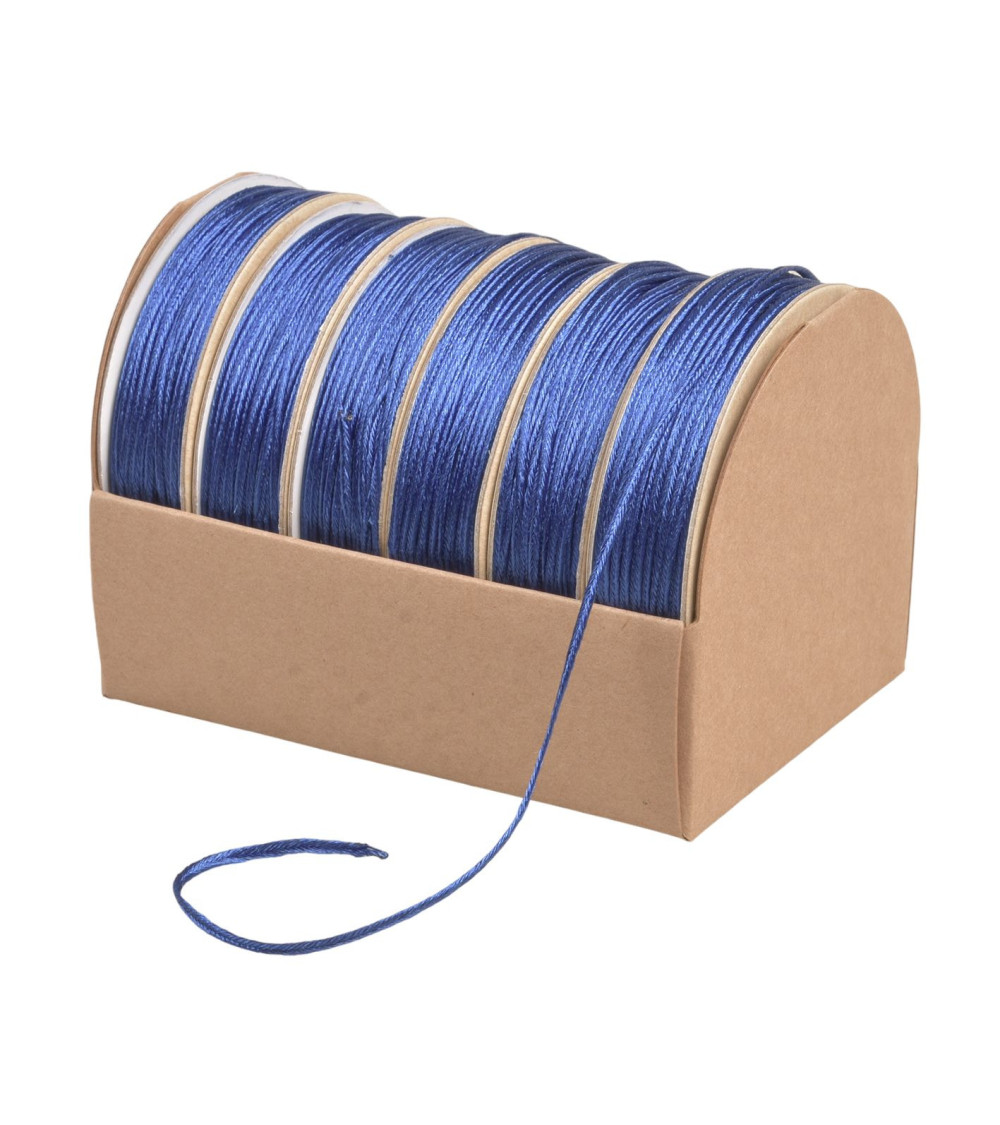 10m spool of embroidery cord 2mm royal blue