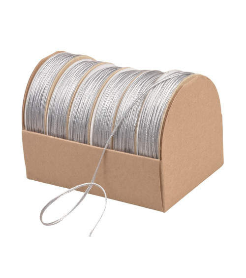10m spool of embroidery cord 2mm light gray