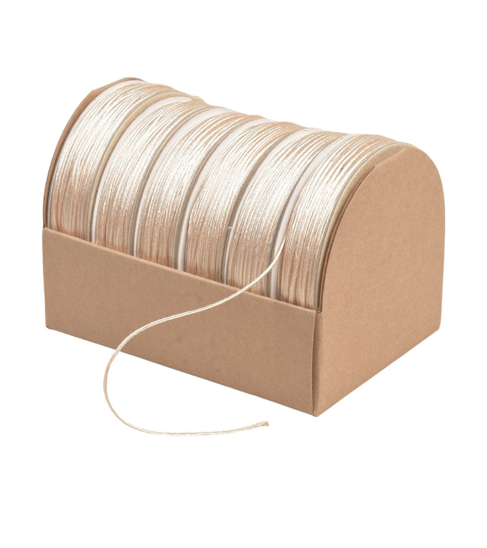 10m spool of embroidery cord 2mm ecru